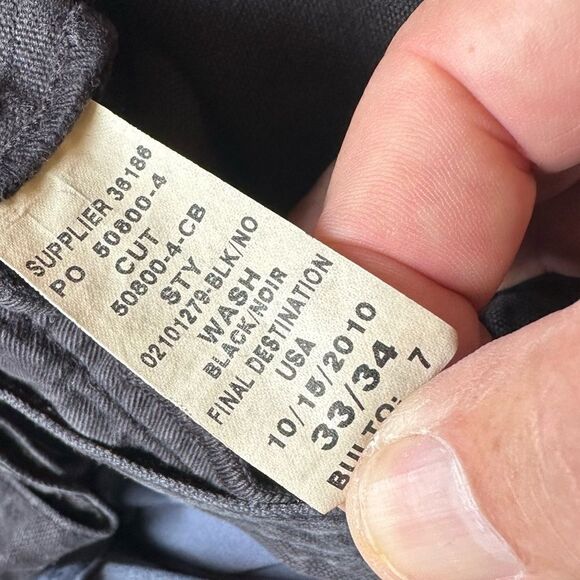 Club Monaco Light Washed Black Denim Slim Straight Fit Jeans in Size 33W x 34L - Picture 3 of 7